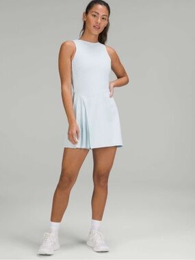 everlux short lined tennis tank dress NWT Lululemon Women's Everlux Short Lined Tennis Tank Dress Tidal Teal Size  : 8